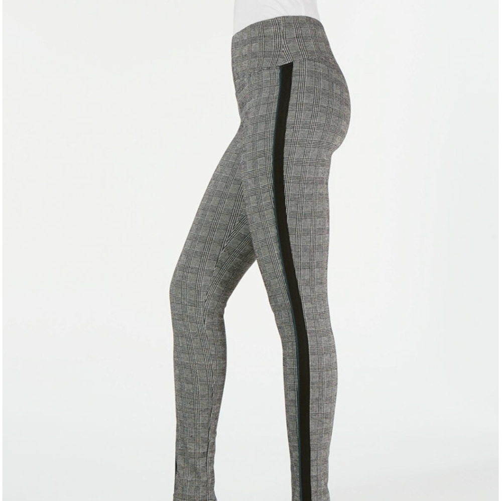 INC Glen Plaid Shaping Leggings with Extended Size - Picture 3 of 3
